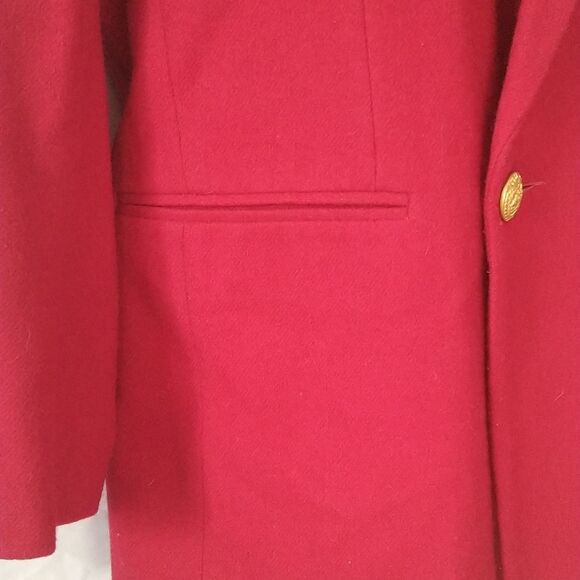 Vintage Blood Red Blazer - Picture 4 of 9